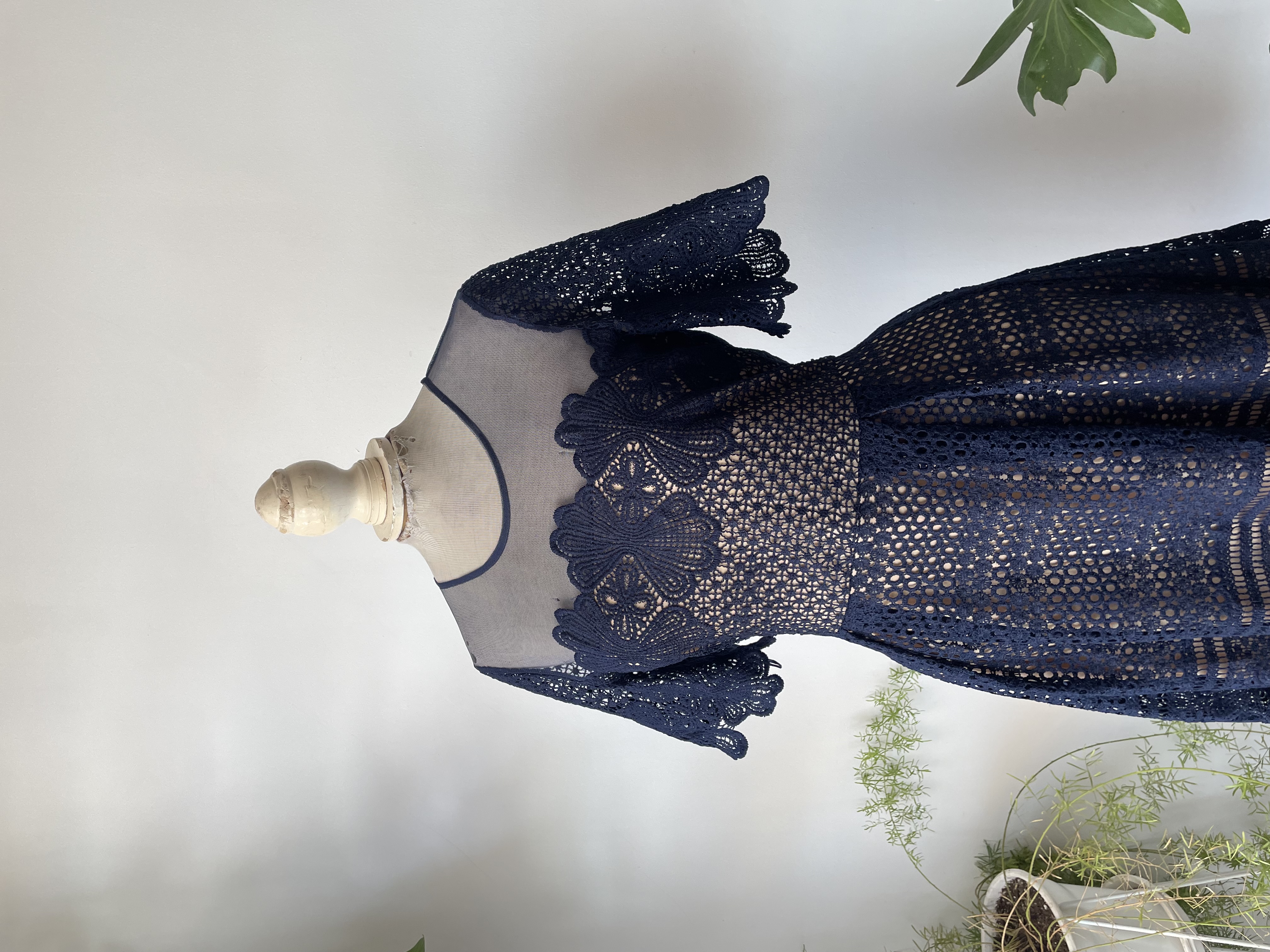 Vestido azul. Talla: M  3