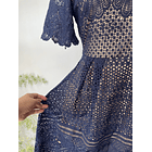 Vestido azul. Talla: M  4