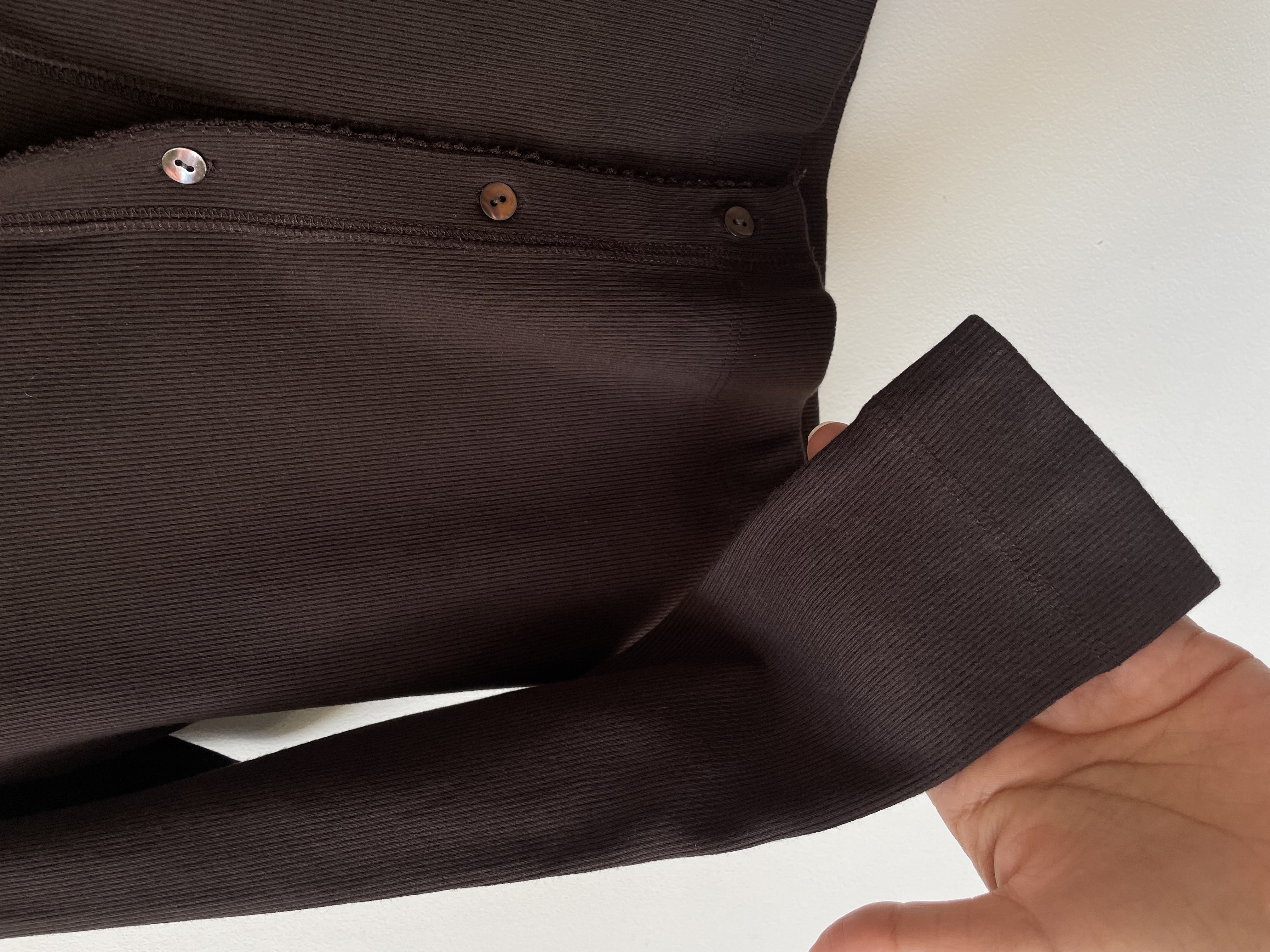 Cardigan café. Talla: S 3