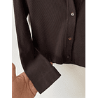 Cardigan café. Talla: S 3