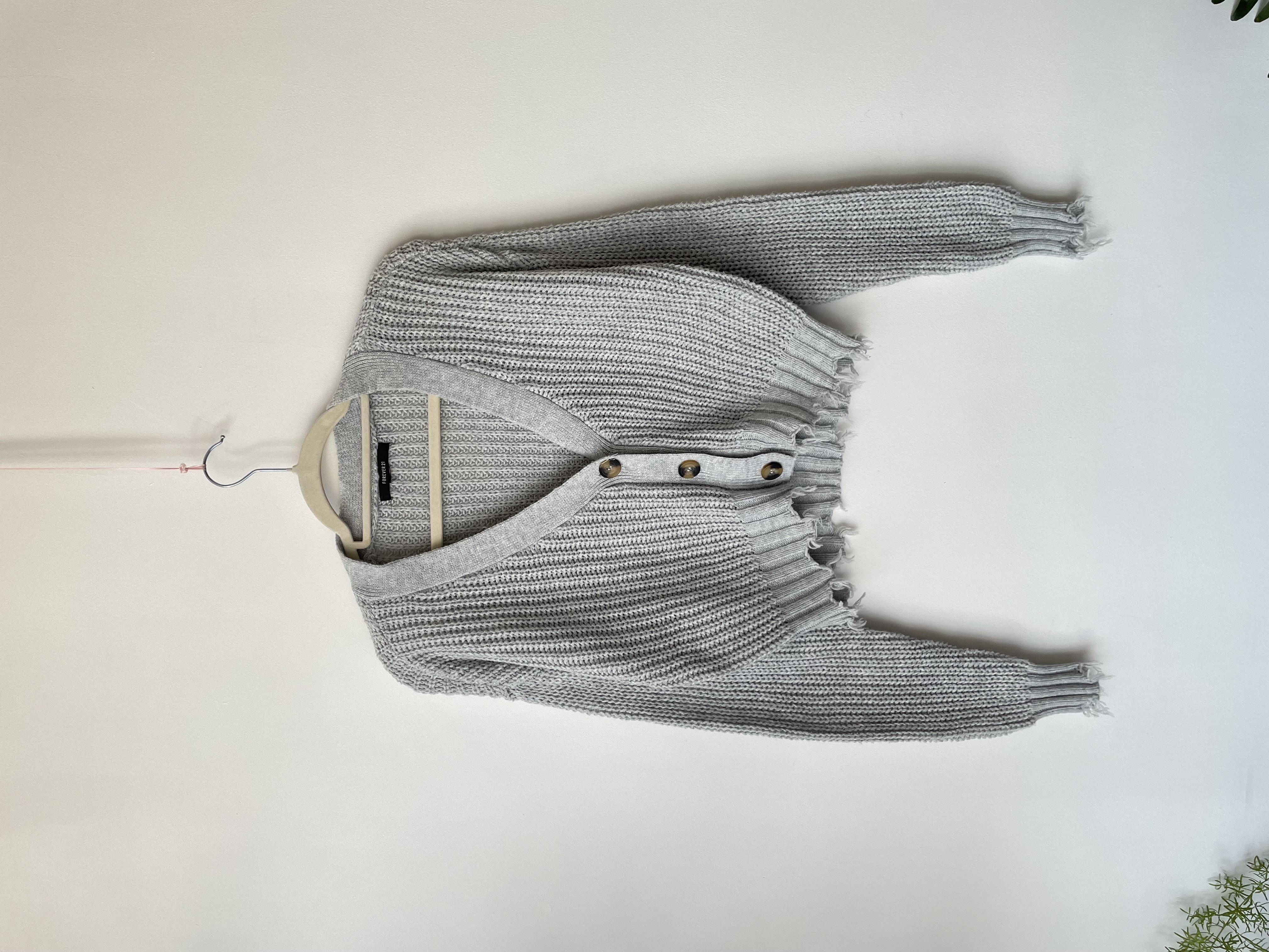 Cardigan gris. Talla: S 1
