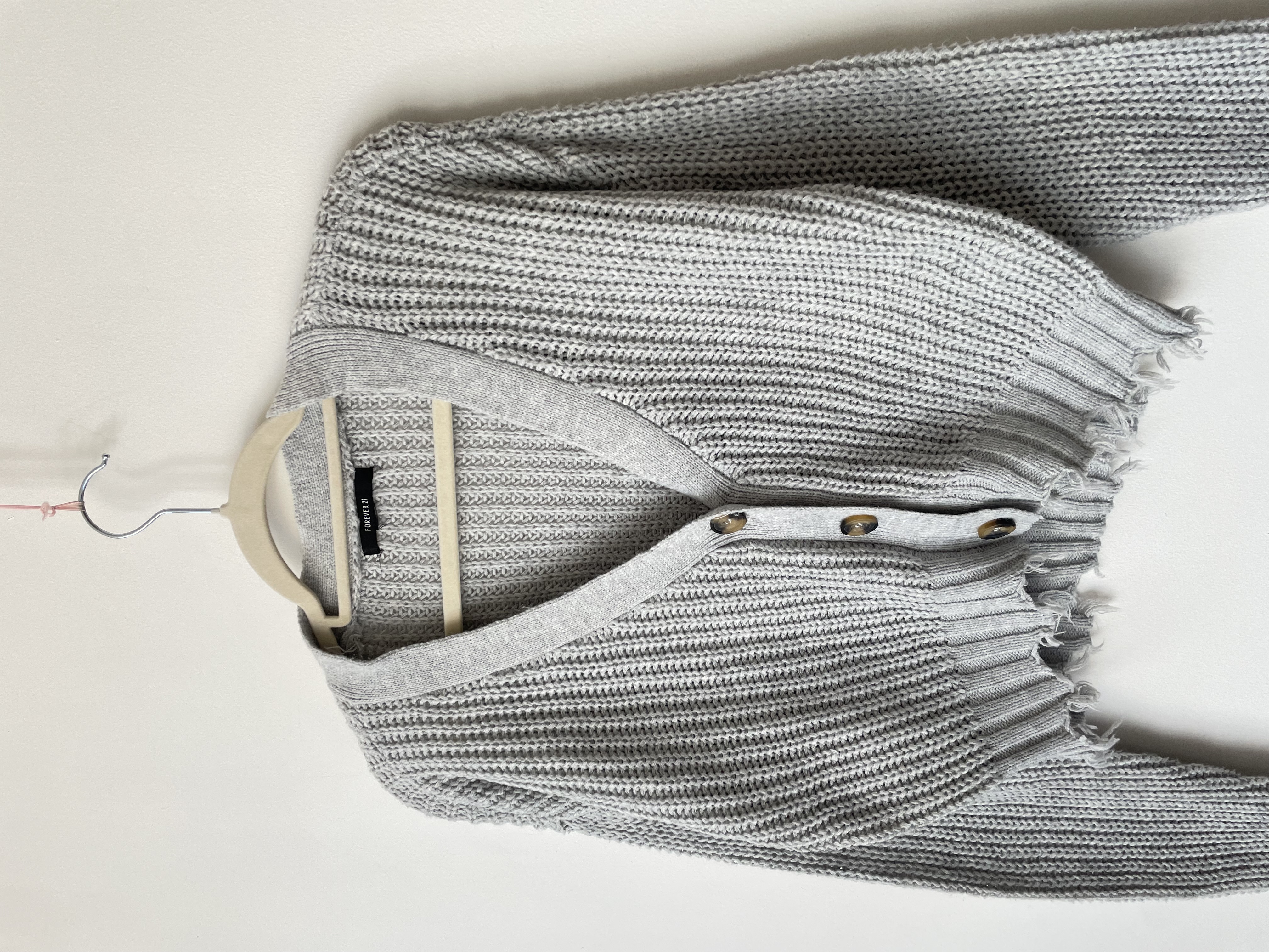 Cardigan gris. Talla: S 2