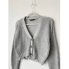 Cardigan gris. Talla: S 2