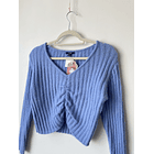 Sweater celeste. Talla: xxs 2