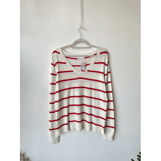 Sweater rayas. Talla: M Holgado