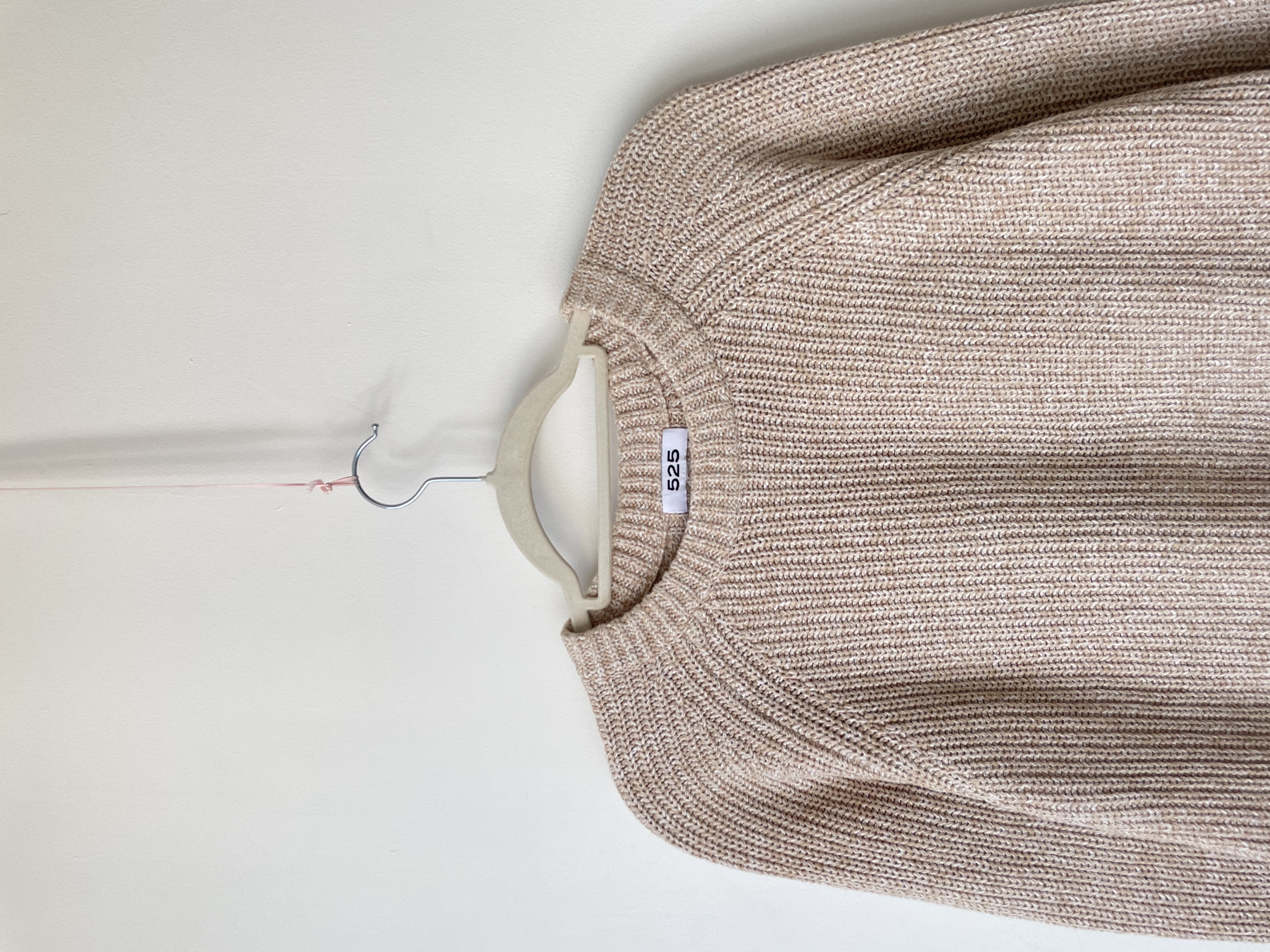 Sweater jaspeado Camel. Talla: S 2