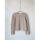 Sweater jaspeado Camel. Talla: S 1