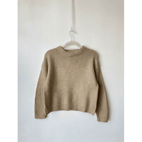 Sweater camel. Talla: S