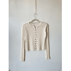 Cardigan crema. Talla: S 1