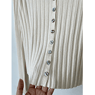 Cardigan crema. Talla: S 2