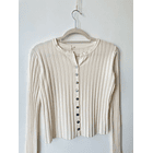 Cardigan crema. Talla: S 3