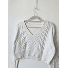 Sweater blanco. Talla: S 2