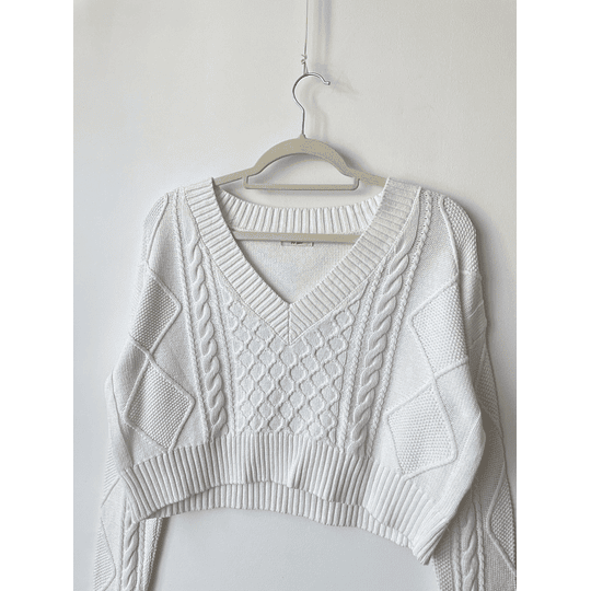 Sweater blanco. Talla: S