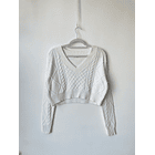 Sweater blanco. Talla: S 1
