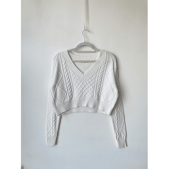 Sweater blanco. Talla: S