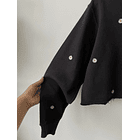 Polerón margaritas . Talla: S 3