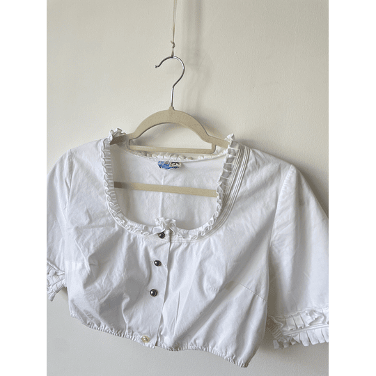 Crop blanco. Talla: 44 (S)