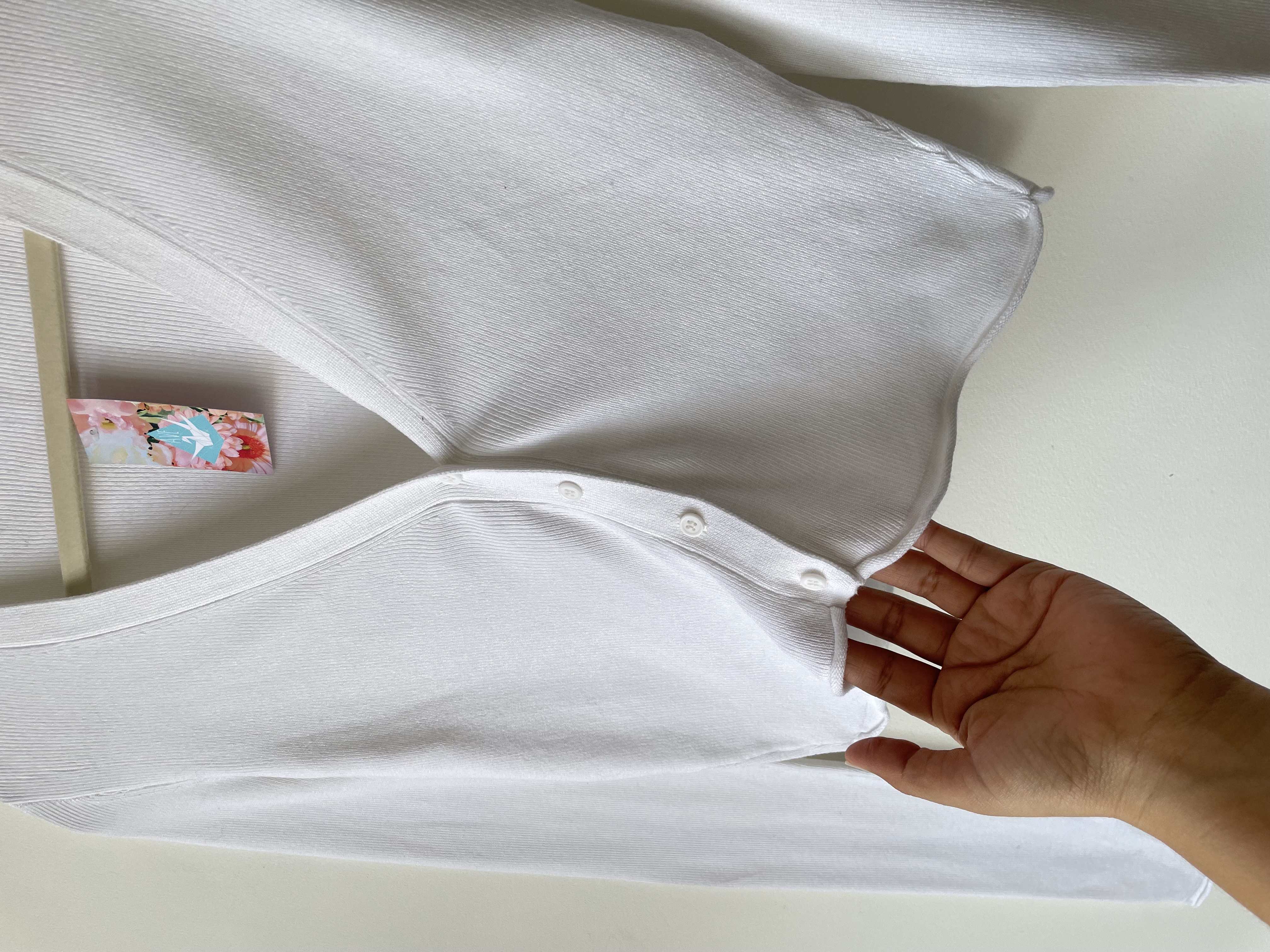 Cardigan blanco. Talla: S 3