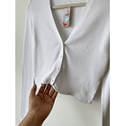Cardigan blanco. Talla: S 3