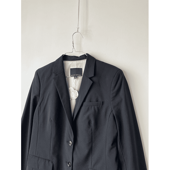 Blazer negro lana. Talla: 8 (M)