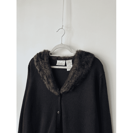 Cardigan peludo. Talla: XL