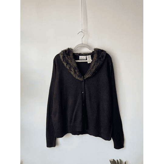 Cardigan peludo. Talla: XL