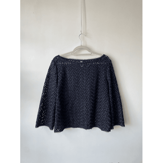 Blusa Macramé. Talla: L