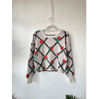 Sweater rombos. Talla: S holgado 1