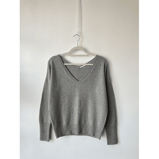 Sweater cachemir gris. Talla: S