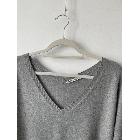 Sweater cachemir gris. Talla: S