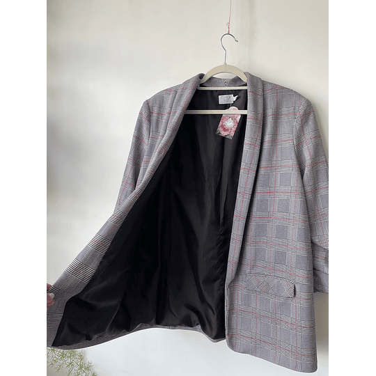 Blazer tartán. Talla: XL 