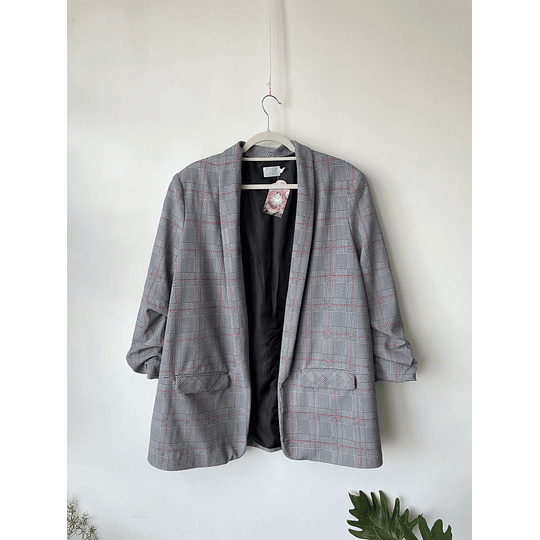 Blazer tartán. Talla: XL 