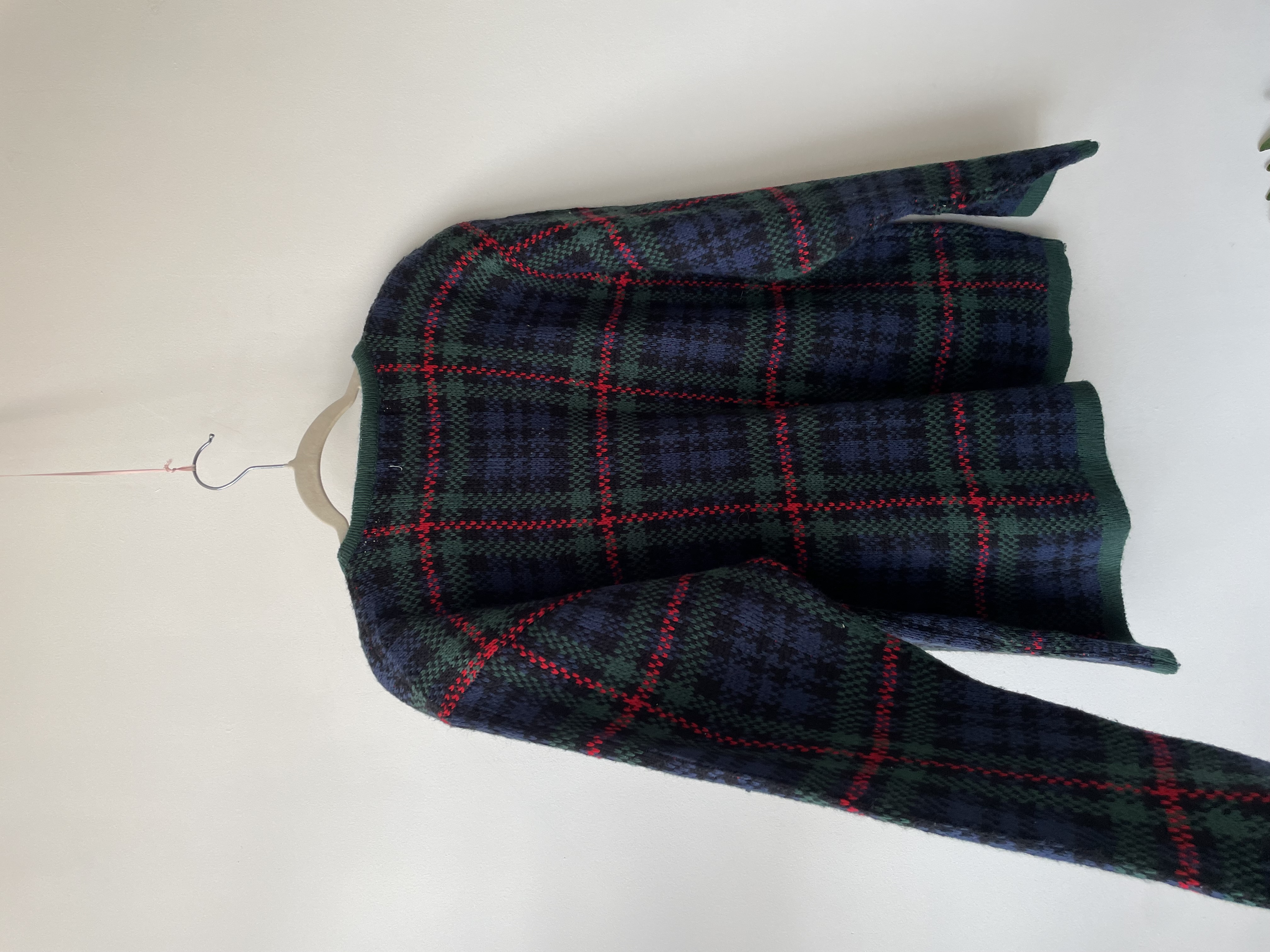 Cardigan tartán. Talla: L 4