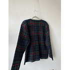 Cardigan tartán. Talla: L 4