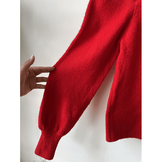 Sweater rojo. Talla: XS
