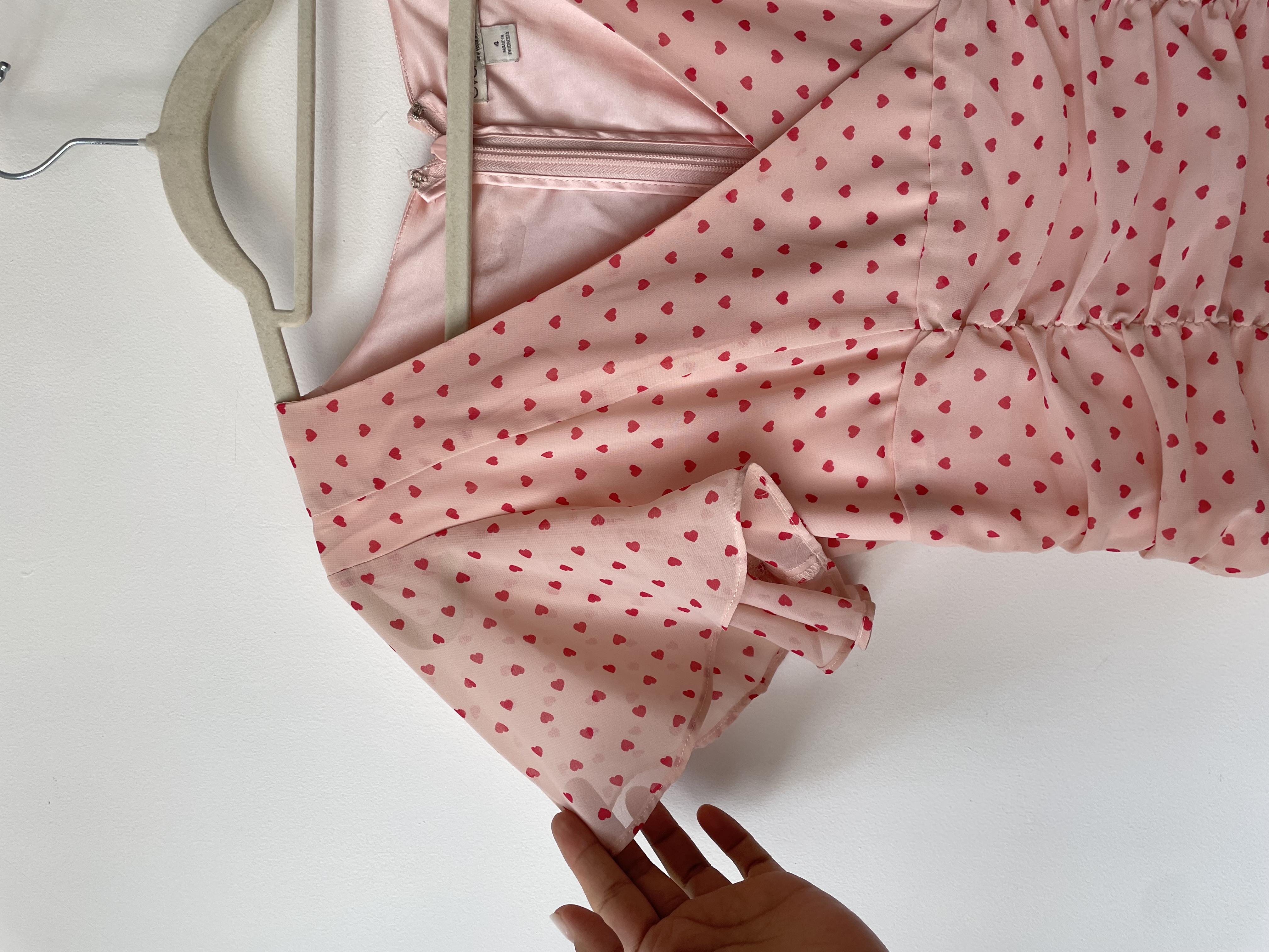 Vestido corazones. Talla: 4 (xs/s) 4