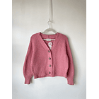 Cardigan rosa. Talla: S 1