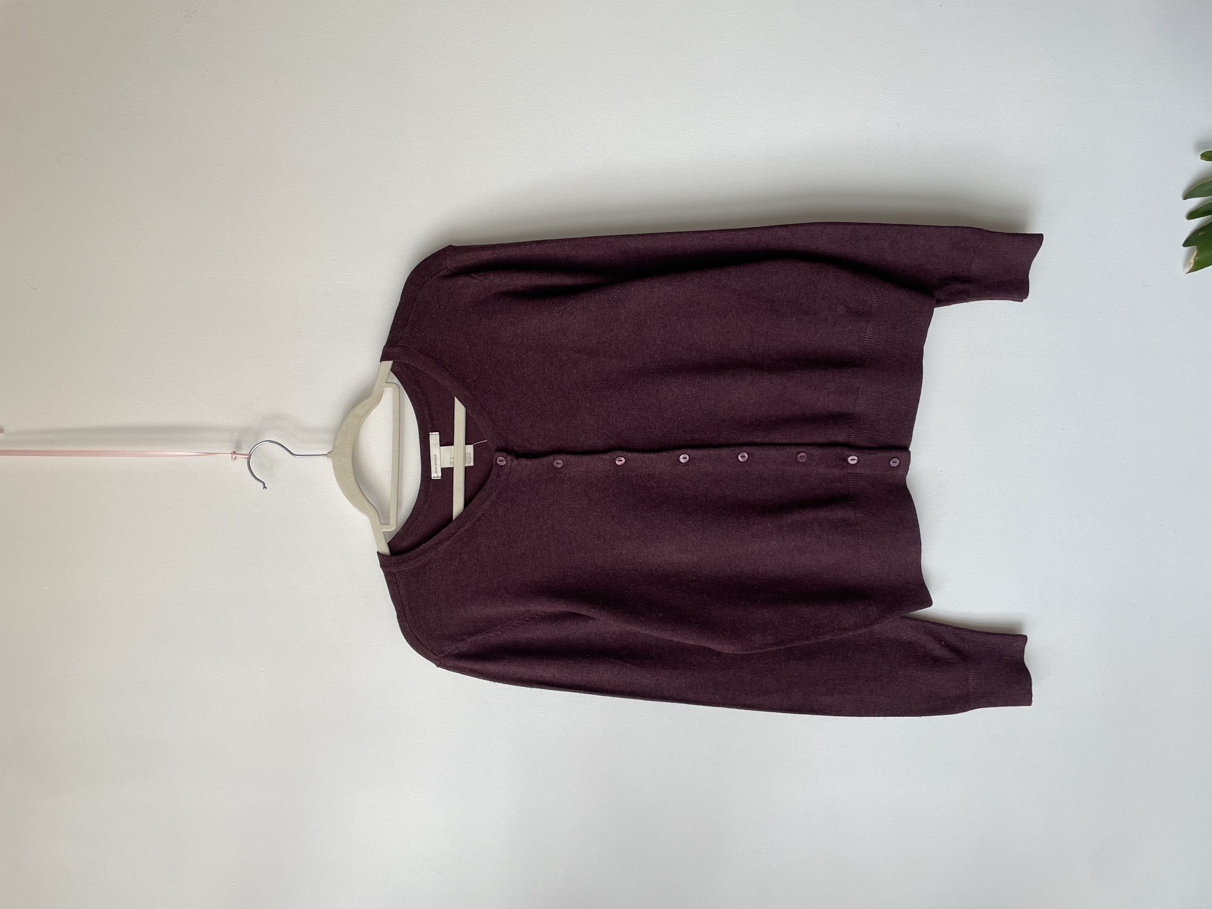 Cardigan burdeo. Talla: M 1