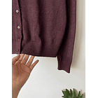 Cardigan burdeo. Talla: M 3