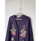 Cardigan bordado. Tallla; M 2