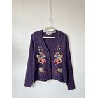 Cardigan bordado. Tallla; M 1