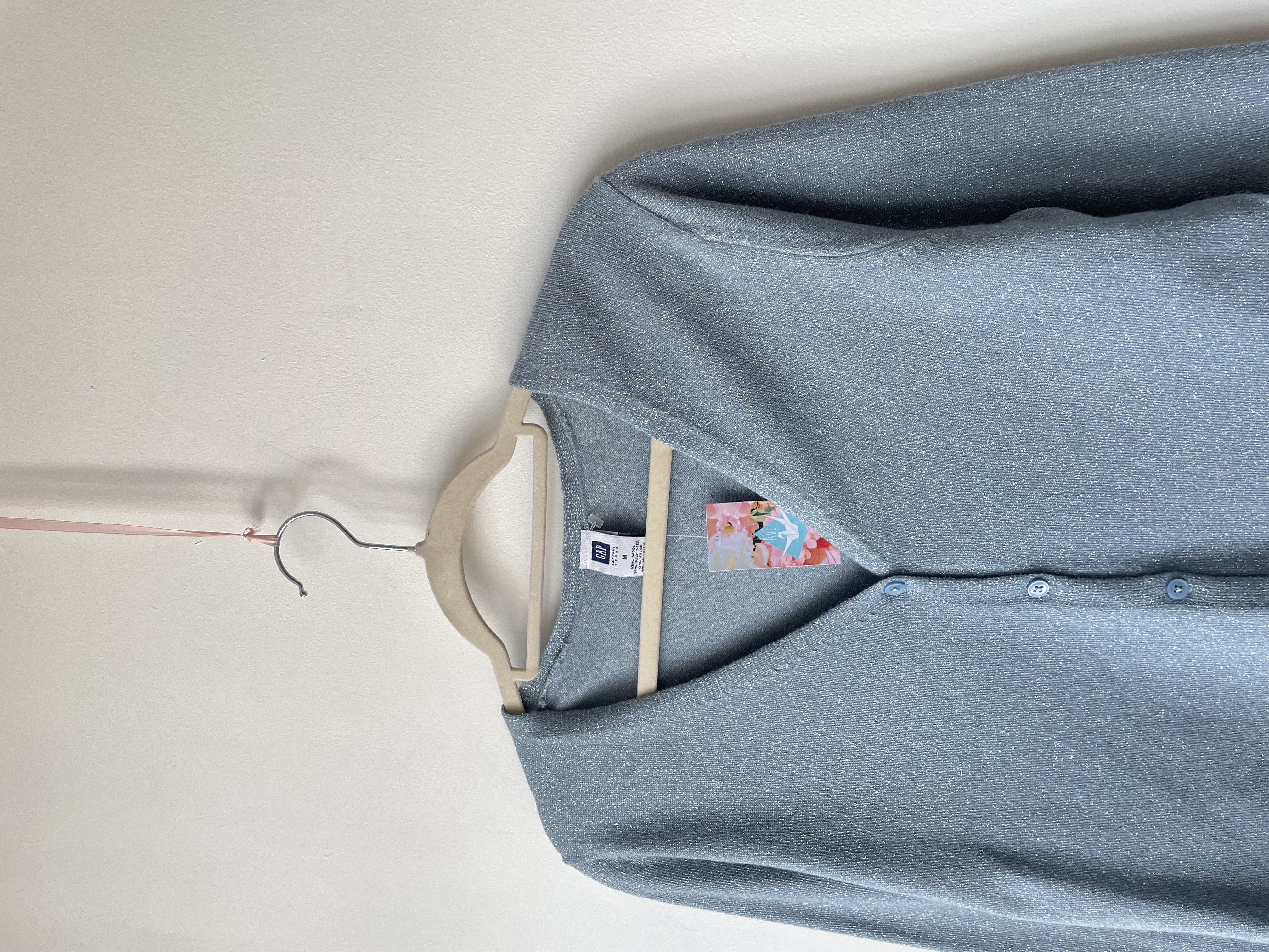 Cardigan celeste. Talla: M 2