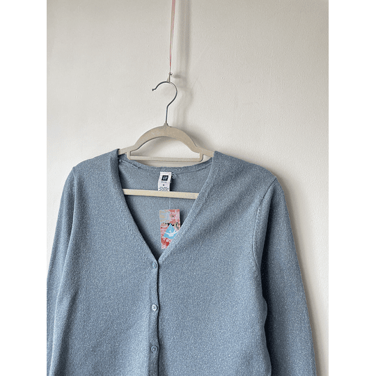 Cardigan celeste. Talla: M
