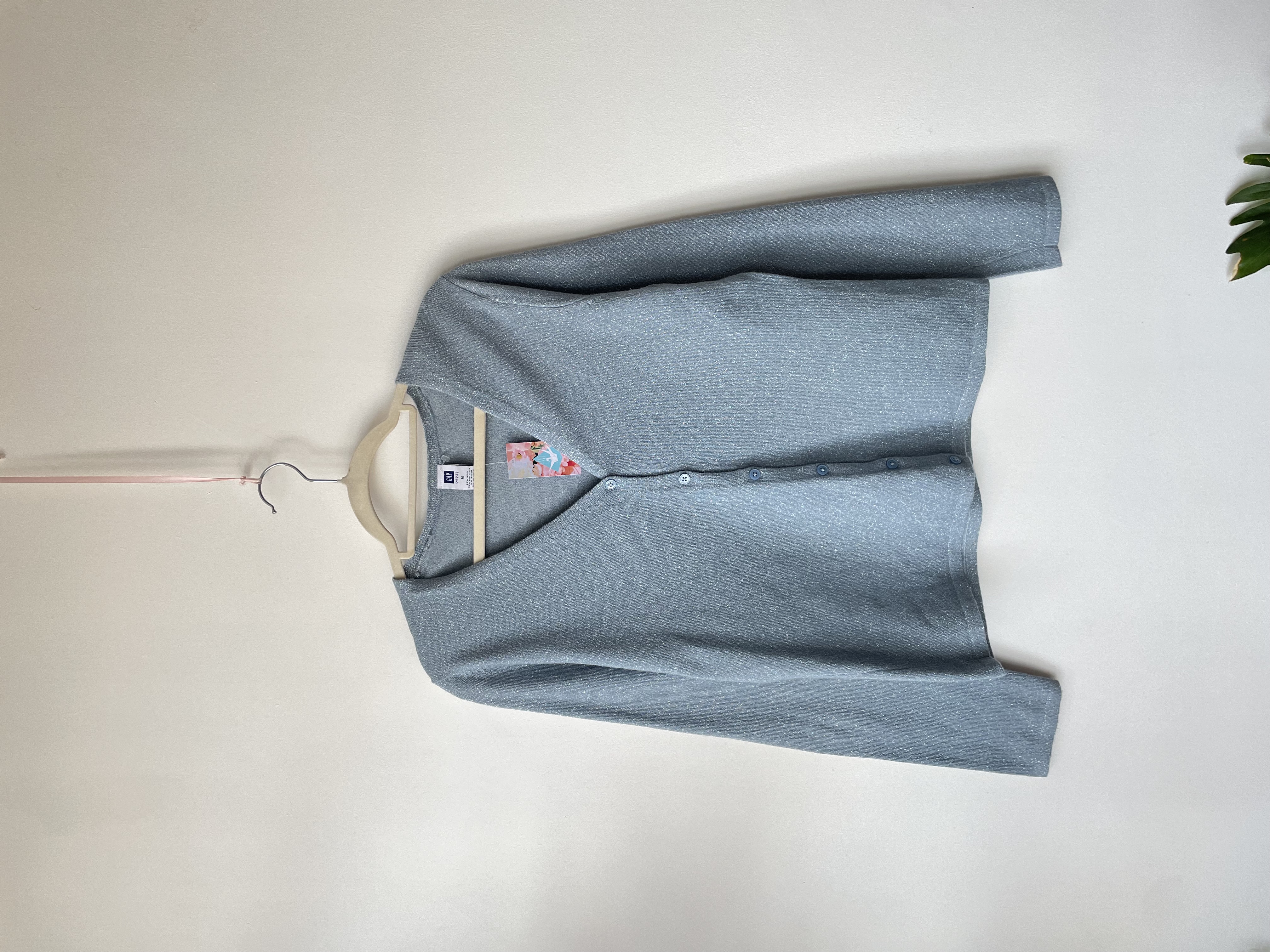 Cardigan celeste. Talla: M 1