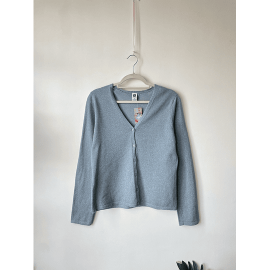 Cardigan celeste. Talla: M