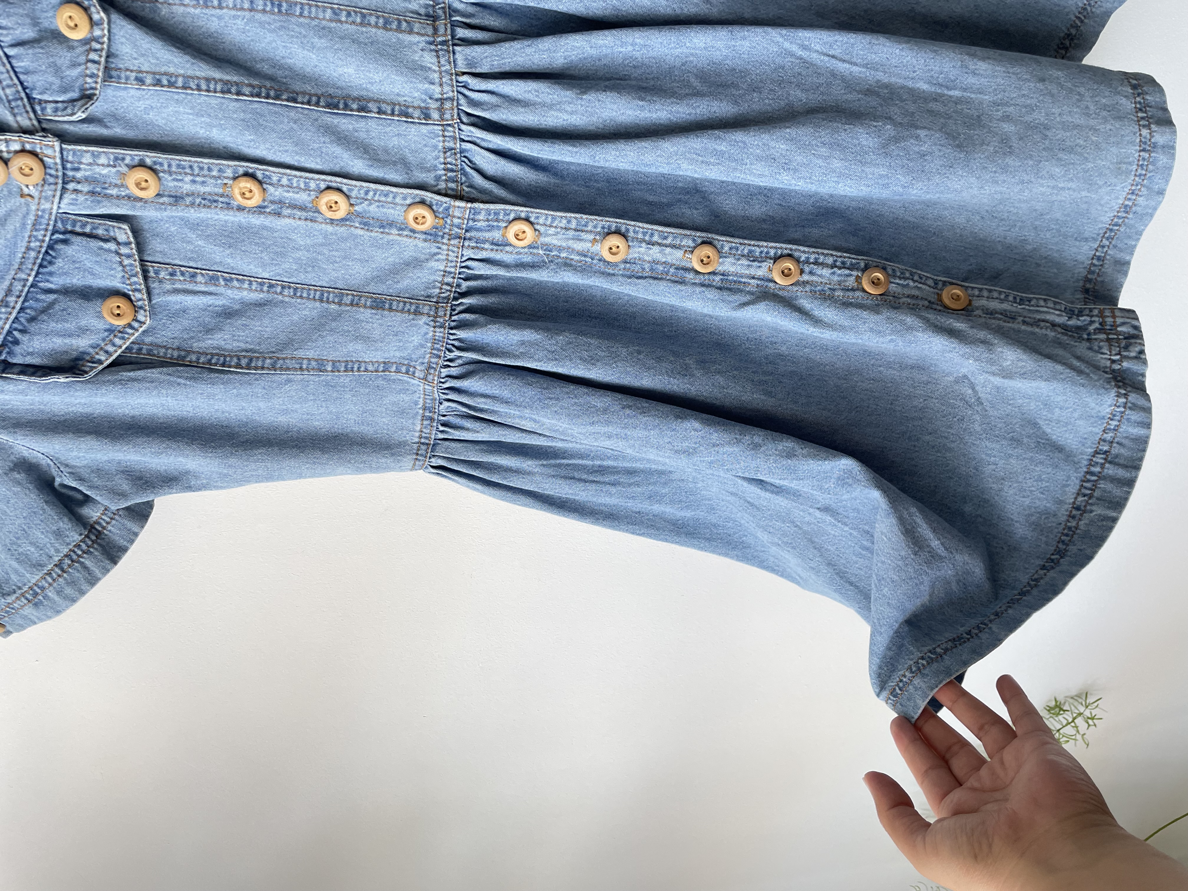 Vestido denim. Tala: 7 (S) 4