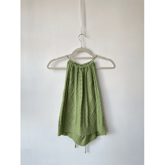 Polera verde. Talla: 2XL chica (L/XL)