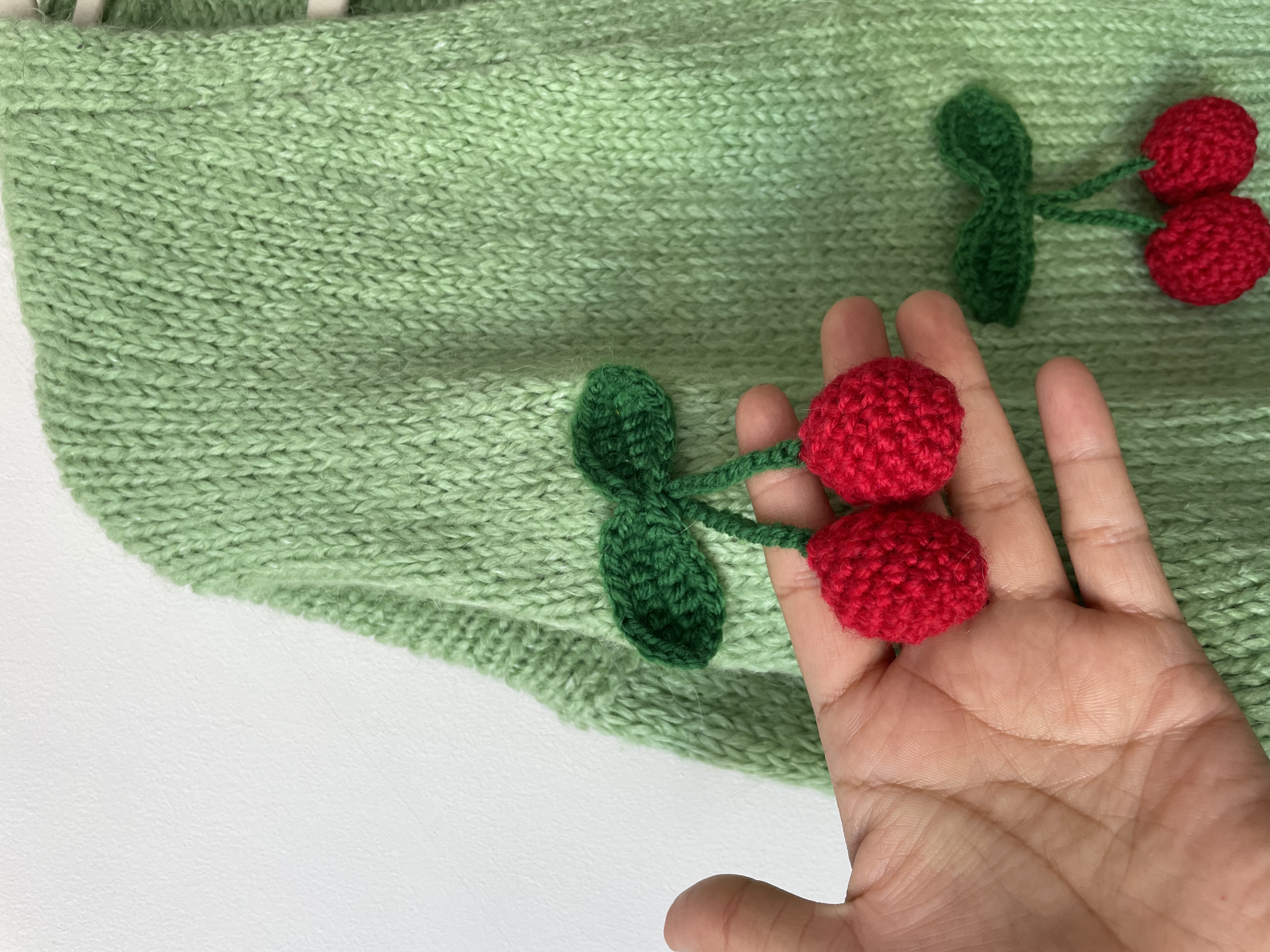 Tapado Cerezas. Talla: Única (L/XL) 4