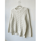 Sweater trenzado. Talla: 40 (m) 2