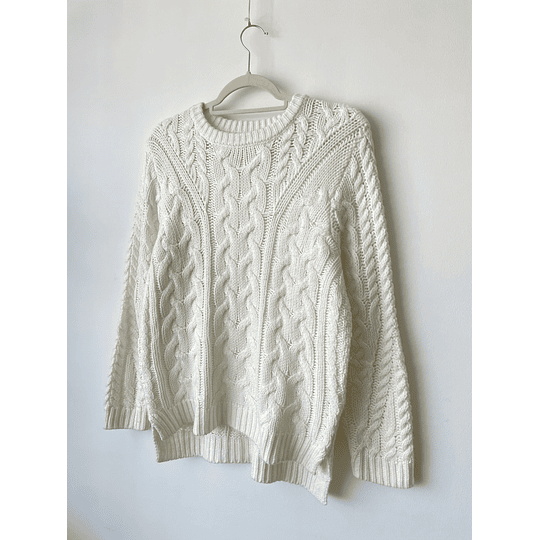 Sweater trenzado. Talla: 40 (m)